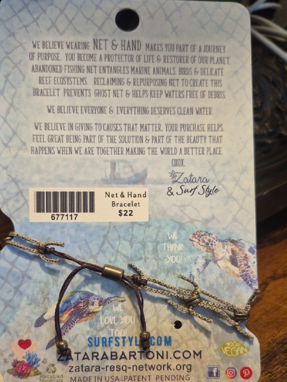 Zatara Net & Hand Bracelets Star And Turtle - Picture 5 of 7